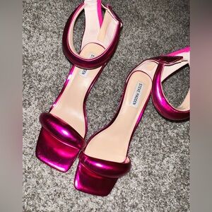 Hot Pink Steve Madden Metallic Heels